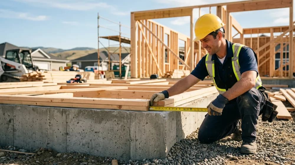 Professional construction and building — precise measurements and estimates matter.